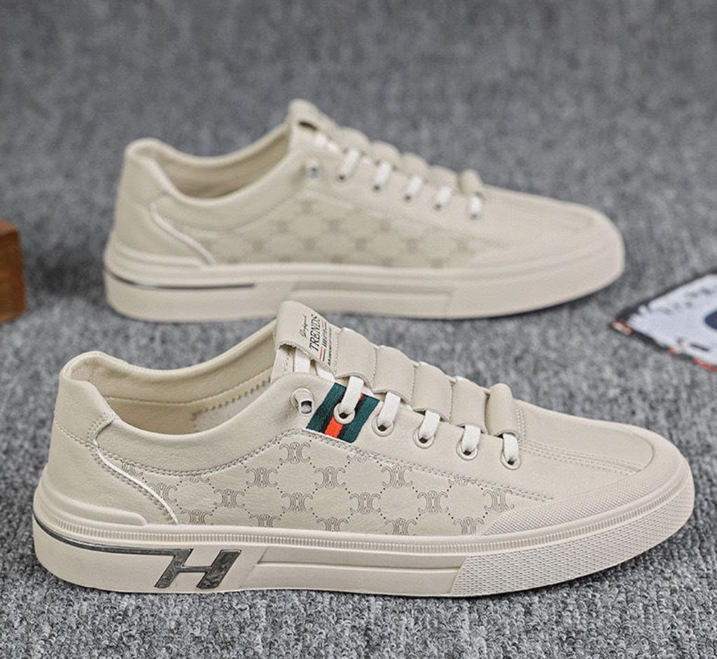 High-Quality Men’s Lace-Up Sneakers – Comfortable Fashion Sport & Walking Shoes
