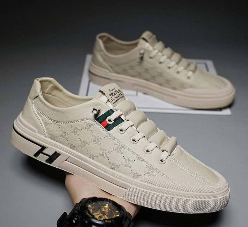 High-Quality Men’s Lace-Up Sneakers – Comfortable Fashion Sport & Walking Shoes