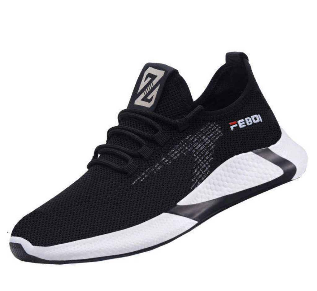 Men’s Lightweight Breathable Mesh Sneakers – Casual Non-Slip Running & Walking Shoes