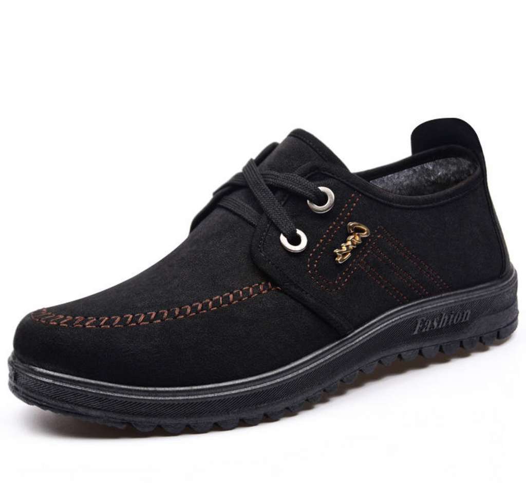 C22 Men’s Stylish Casual Walking Shoes – Durable Knit Upper Old Beijing Cloth Sneakers