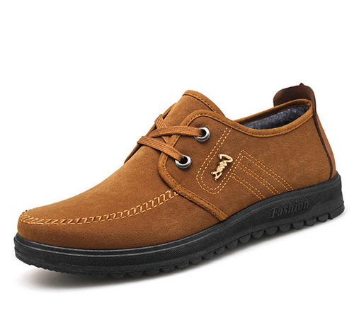 C22 Men’s Stylish Casual Walking Shoes – Durable Knit Upper Old Beijing Cloth Sneakers