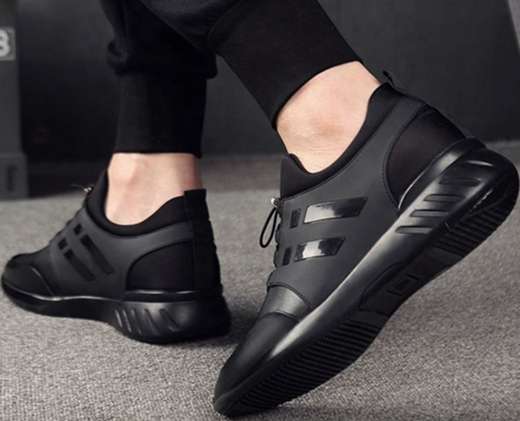Men’s 8cm Height-Increasing Sneakers – Breathable Running & Casual Shoes with Custom Logo