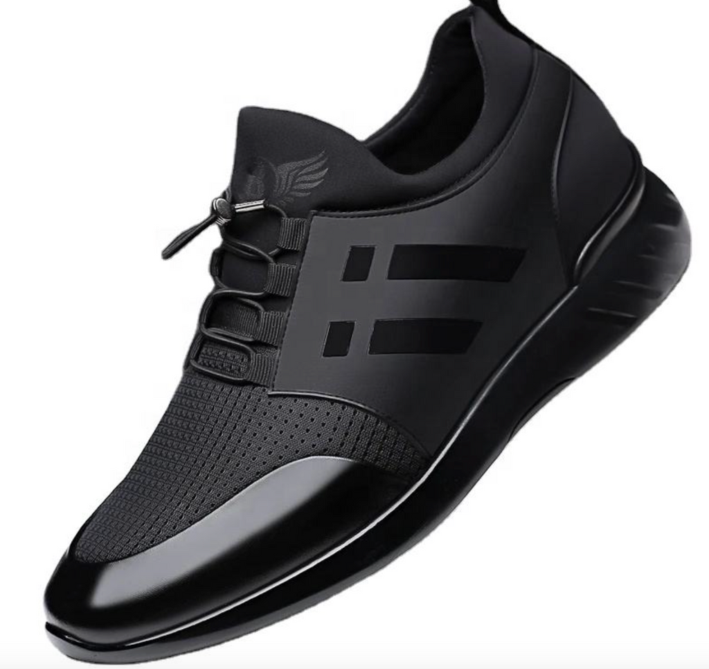 Men’s 8cm Height-Increasing Sneakers – Breathable Running & Casual Shoes with Custom Logo