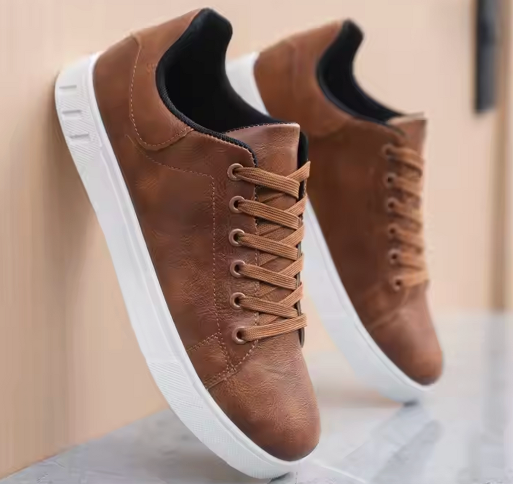 Men’s Brown & Black Casual Fashion Shoes – Stylish Everyday Footwear for Wholesale