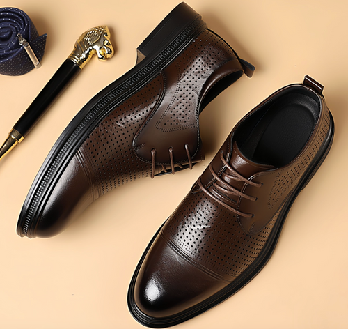 Luxury Men’s Genuine Leather Loafers – Classic Casual Dress Slip-On Formal Shoes