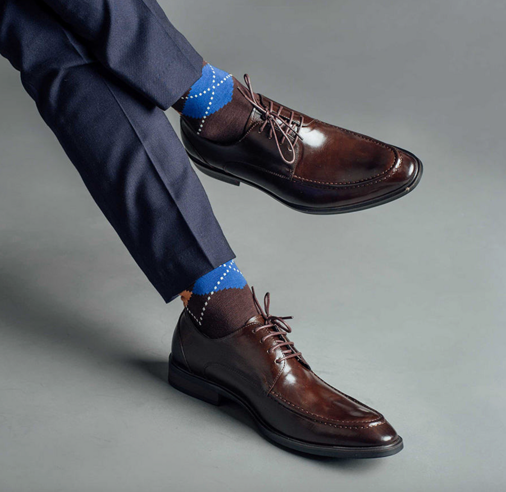 Men’s Pointed Toe Leather Dress Shoes – Low Heel Slip-On Business & Formal Shoes