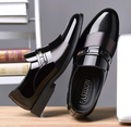 Men’s Casual Business Dress Shoes – Comfortable PU Leather Oxford Loafers for Office & Walking