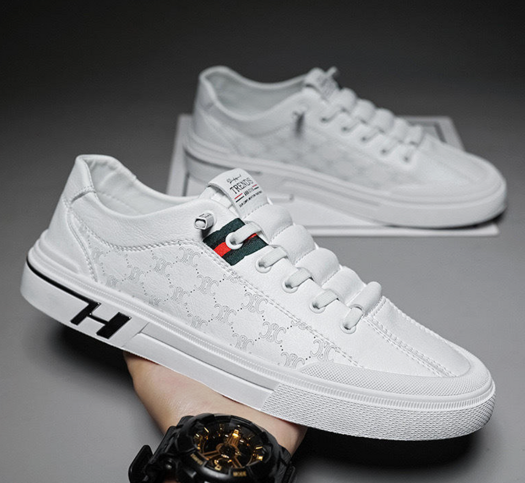 High-Quality Men’s Lace-Up Sneakers – Comfortable Fashion Sport & Walking Shoes