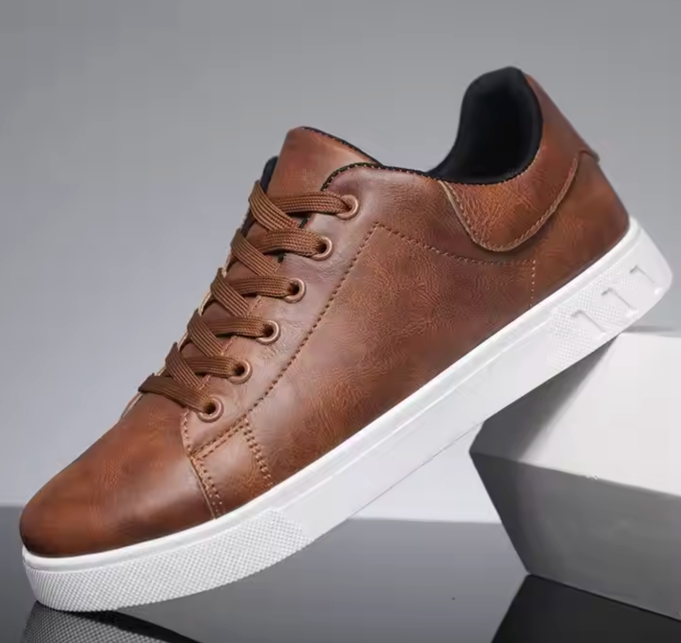 Men’s Brown & Black Casual Fashion Shoes – Stylish Everyday Footwear for Wholesale