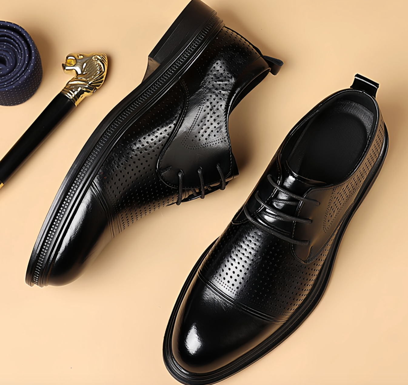 Luxury Men’s Genuine Leather Loafers – Classic Casual Dress Slip-On Formal Shoes